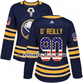 Buffalo Sabres Trikot Ryan OReilly 90 Adidas 2017-2018 Marineblau USA Flag Fashion Authentic - Dame